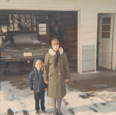 David and sister Debbie