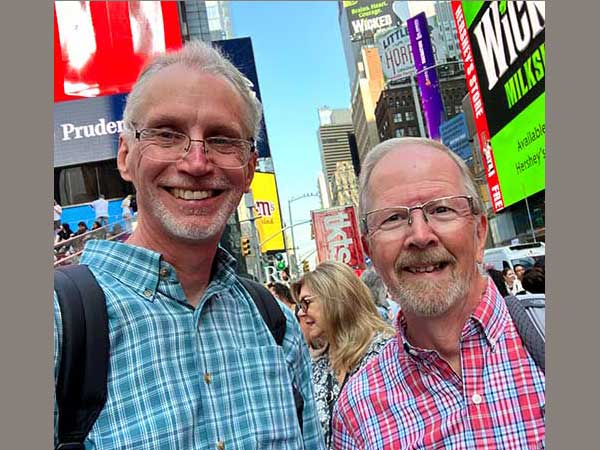 Exploring New York City with my best friend Gary.