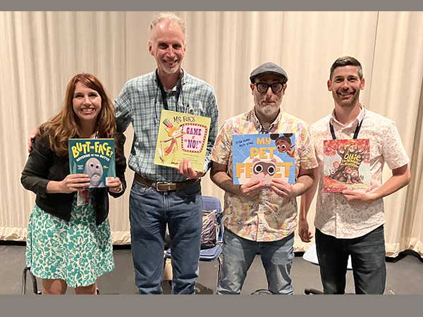 Appearing on a humor panel at LIT-a-palooza with Kari Lavelle, Josh Funk, and Andrew Hacket.