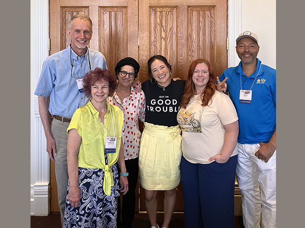 Having the honor to appear with these talented book creators at the BYU Children's Literature Symposium: Deborah Hopkinson, Marla Frazee, Joanna Ho, Lindsay Eager,and Jerry Craft.